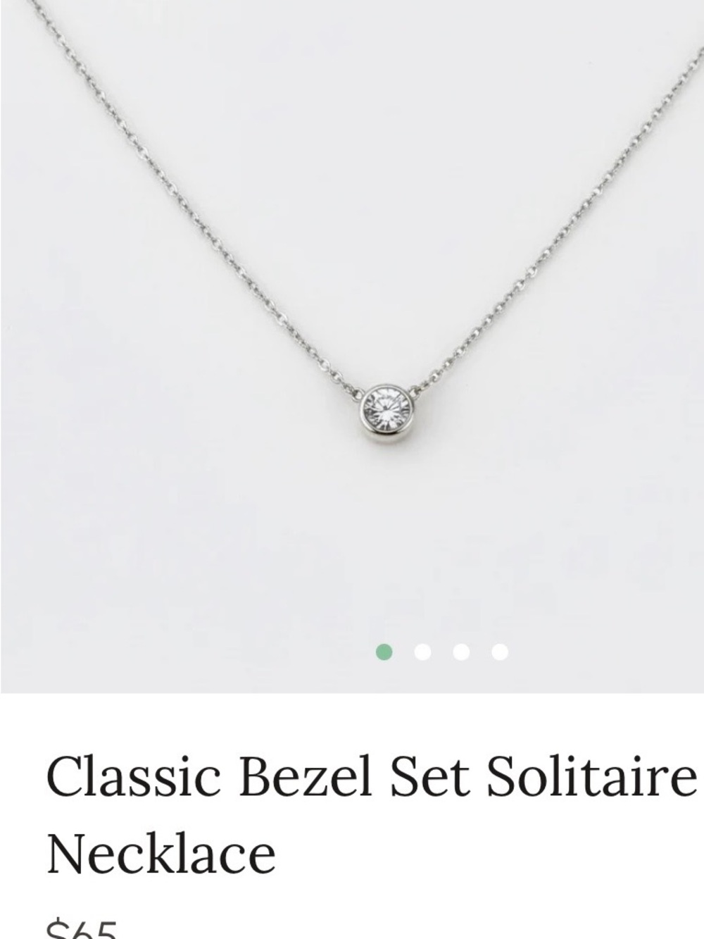 Minimalist Silver Bezel Pendant Necklace - Layered Look